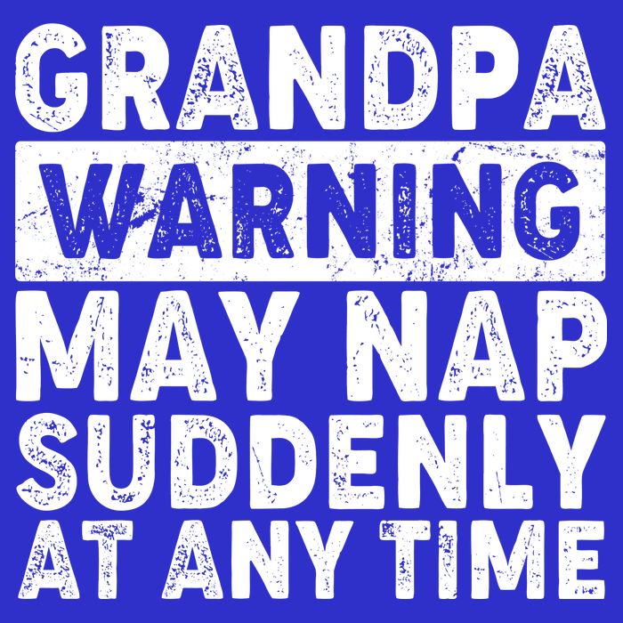 Grandpa Warning May Nap Suddenly At Any Time 16 in Basic Backpack