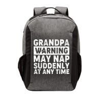 Grandpa Warning May Nap Suddenly At Any Time Vector Backpack