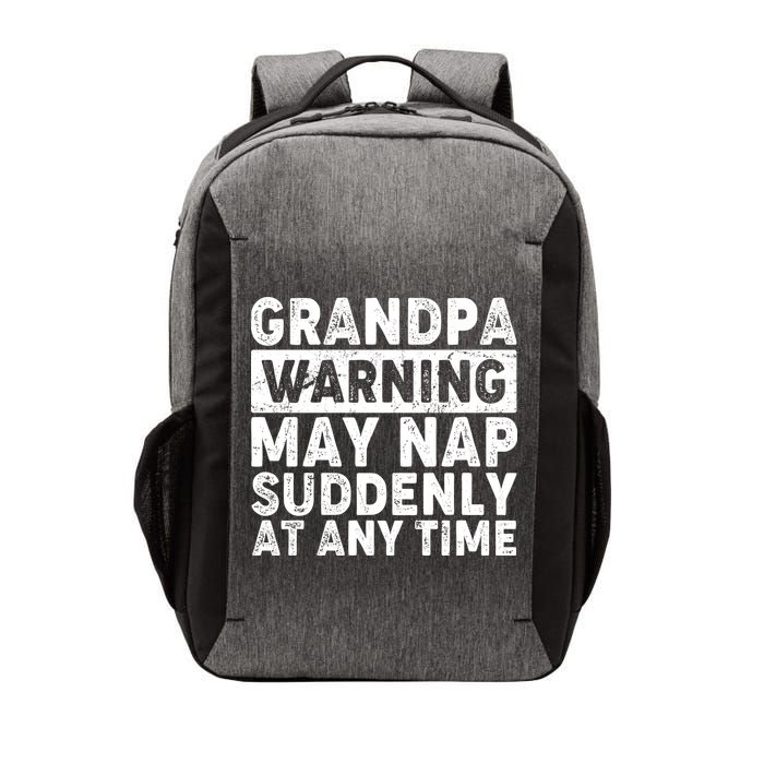 Grandpa Warning May Nap Suddenly At Any Time Vector Backpack