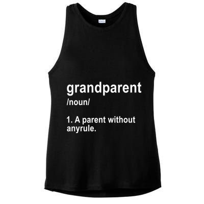 Grandparents A Parent Without Any Rules Ladies PosiCharge Tri-Blend Wicking Tank
