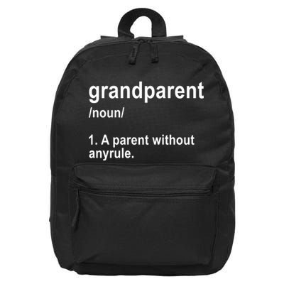Grandparents A Parent Without Any Rules 16 in Basic Backpack