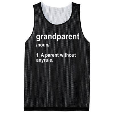 Grandparents A Parent Without Any Rules Mesh Reversible Basketball Jersey Tank