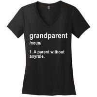 Grandparents A Parent Without Any Rules Women's V-Neck T-Shirt