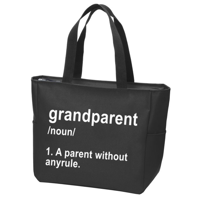 Grandparents A Parent Without Any Rules Zip Tote Bag