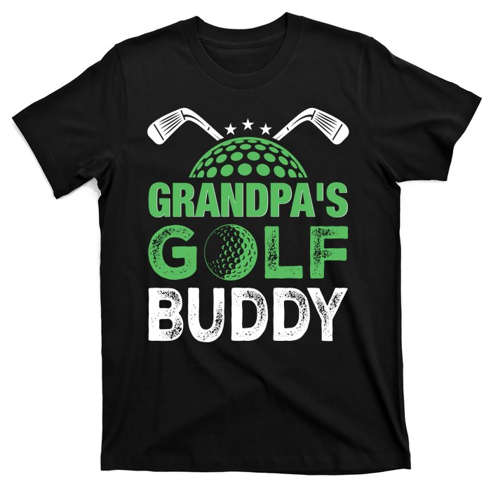 Grandpas Golf Buddy Fathers Day T-Shirt