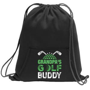 Grandpas Golf Buddy Fathers Day Sweatshirt Cinch Pack Bag