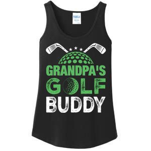 Grandpas Golf Buddy Fathers Day Ladies Essential Tank