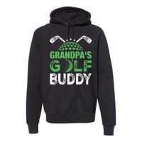 Grandpas Golf Buddy Fathers Day Premium Hoodie