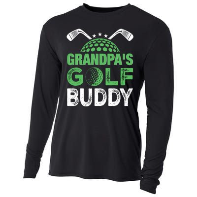 Grandpas Golf Buddy Fathers Day Cooling Performance Long Sleeve Crew