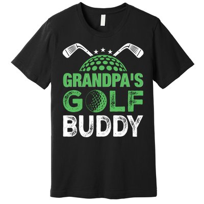 Grandpas Golf Buddy Fathers Day Premium T-Shirt