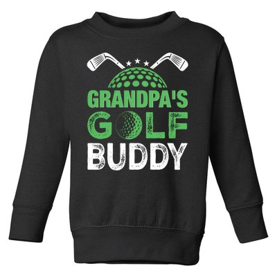 Grandpas Golf Buddy Fathers Day Toddler Sweatshirt