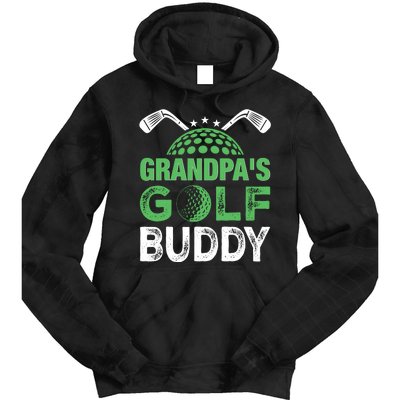 Grandpas Golf Buddy Fathers Day Tie Dye Hoodie