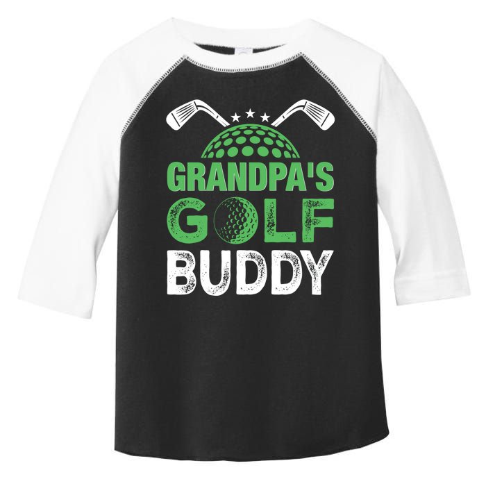 Grandpas Golf Buddy Fathers Day Toddler Fine Jersey T-Shirt