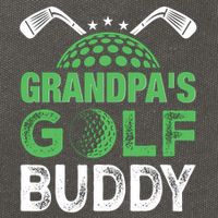 Grandpas Golf Buddy Fathers Day Cotton Canvas Backpack
