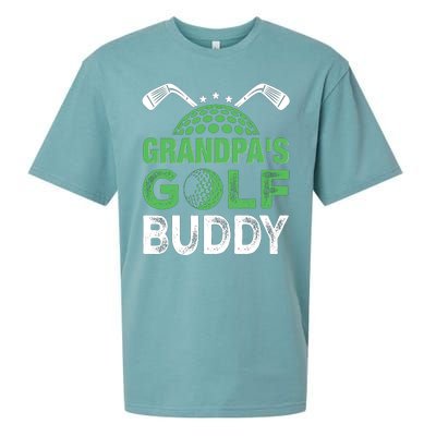 Grandpas Golf Buddy Fathers Day Sueded Cloud Jersey T-Shirt