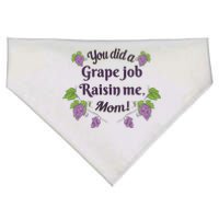 Grape Job Raisin Me Funny Mom USA-Made Doggie Bandana