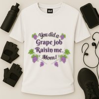 Grape Job Raisin Me Funny Mom Cooling Performance Crew T-Shirt
