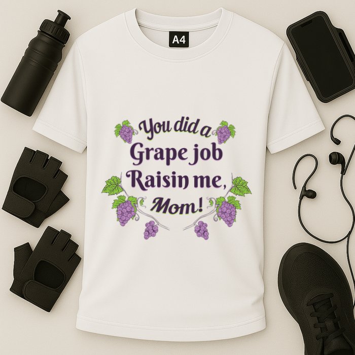 Grape Job Raisin Me Funny Mom Cooling Performance Crew T-Shirt