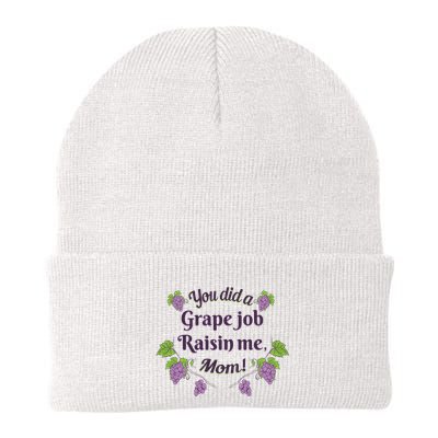 Grape Job Raisin Me Funny Mom Beanie