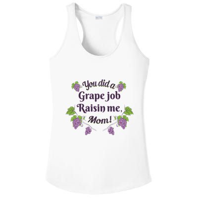Grape Job Raisin Me Funny Mom Ladies PosiCharge Competitor Racerback Tank