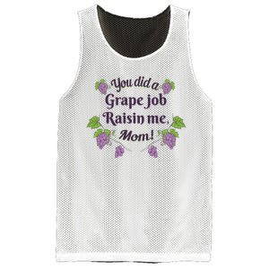 Grape Job Raisin Me Funny Mom Mesh Reversible Basketball Jersey Tank