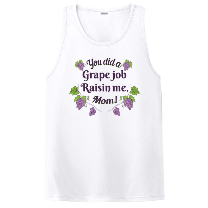 Grape Job Raisin Me Funny Mom PosiCharge Competitor Tank