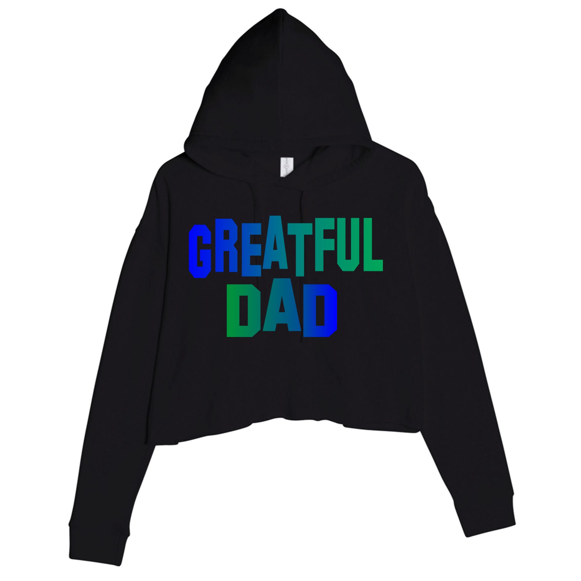 Grateful Dad Crop Fleece Hoodie