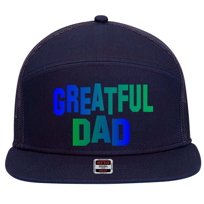 Grateful Dad 7 Panel Mesh Trucker Snapback Hat