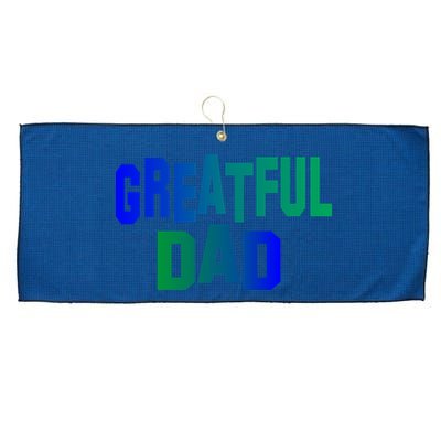 Grateful Dad Large Microfiber Waffle Golf Towel