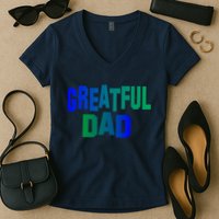 Grateful Dad Women's V-Neck T-Shirt