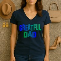 Grateful Dad Women's V-Neck T-Shirt