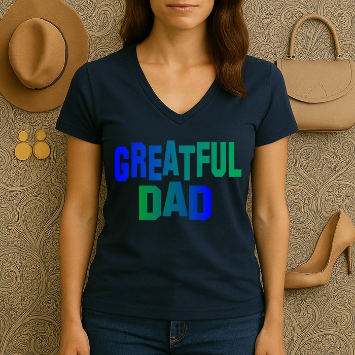 Grateful Dad Women's V-Neck T-Shirt