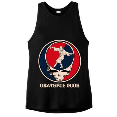 Grateful Dude Skull Ladies PosiCharge Tri-Blend Wicking Tank
