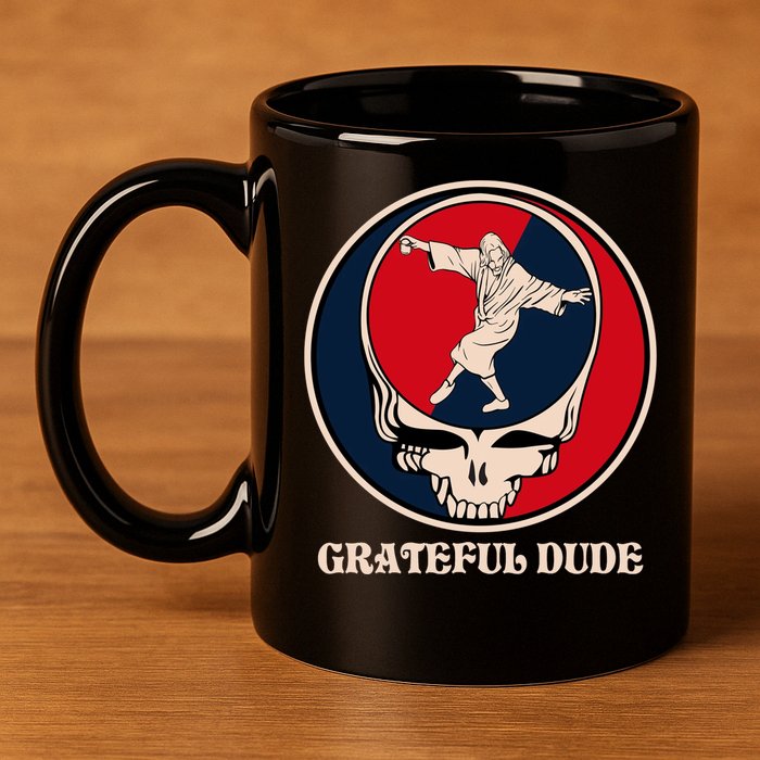 Grateful Dude Skull 11oz C Handle Ceramic Mug