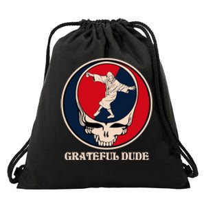 Grateful Dude Skull Drawstring Bag