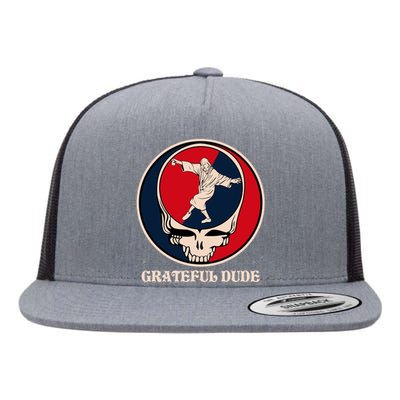 Grateful Dude Skull Flat Bill Trucker Hat