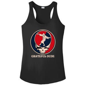 Grateful Dude Skull Ladies PosiCharge Competitor Racerback Tank