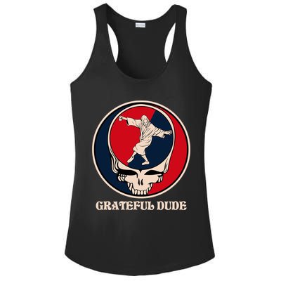 Grateful Dude Skull Ladies PosiCharge Competitor Racerback Tank