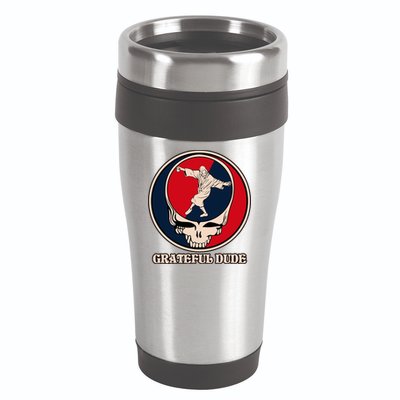 Grateful Dude Skull 16oz Travel Tumbler