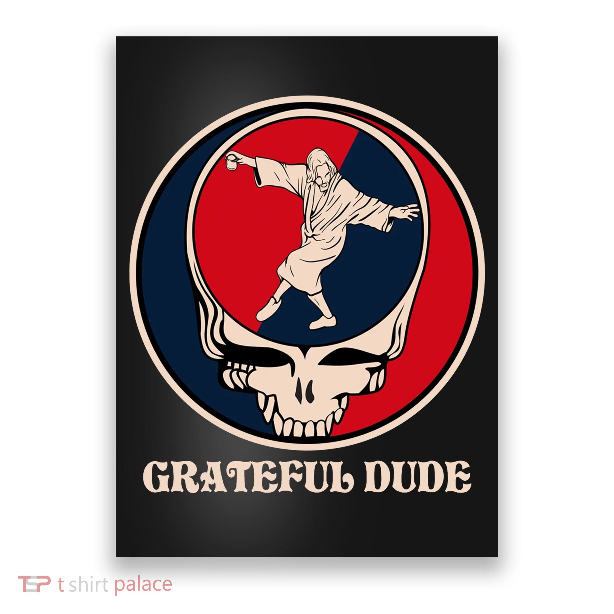 Grateful Dude Skull Poster