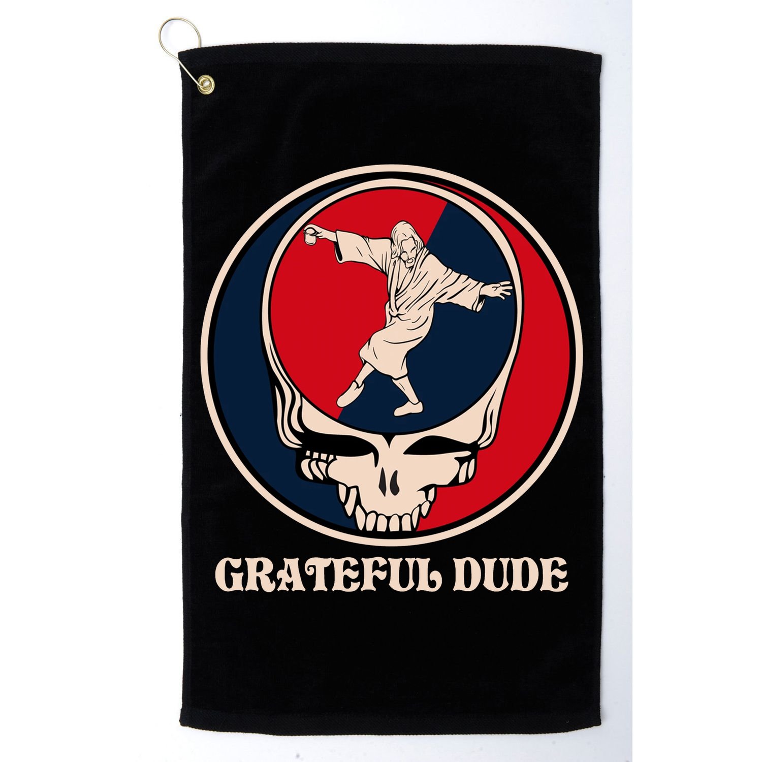 Grateful Dude Skull Golf Towel