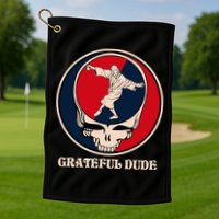 Grateful Dude Skull Golf Towel