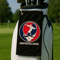 Grateful Dude Skull Golf Towel