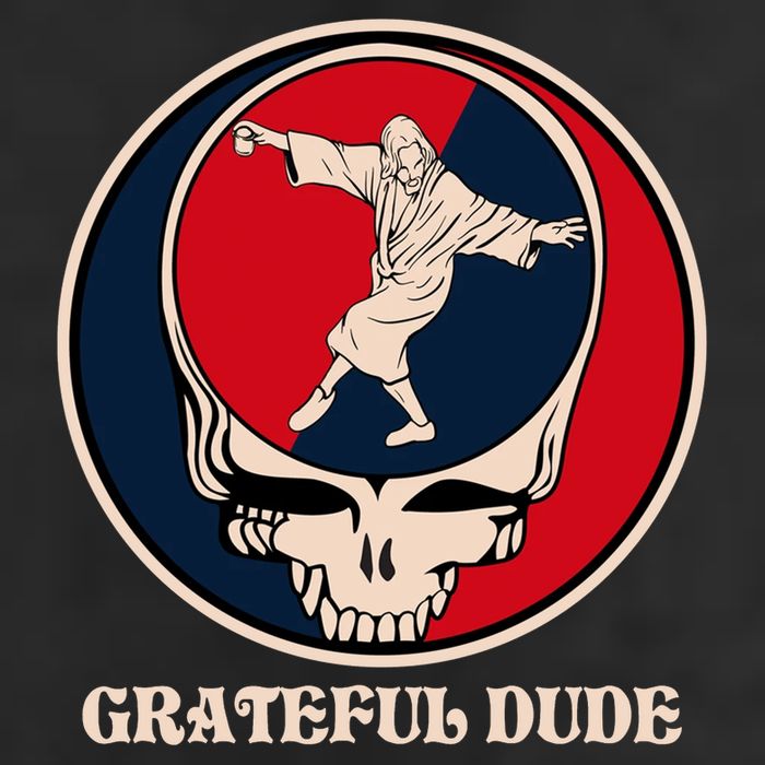 Grateful Dude Skull Golf Towel