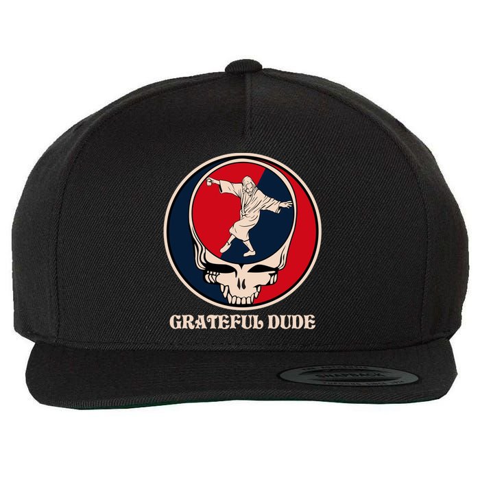 Grateful Dude Skull Wool Snapback Cap