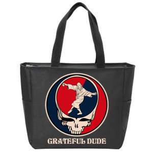 Grateful Dude Skull Zip Tote Bag