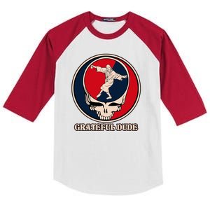 Grateful Dude Skull Kids Colorblock Raglan Jersey