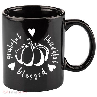 Grateful Faithful Blessed 11oz C Handle Ceramic Mug