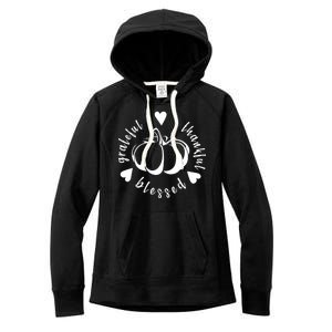 Grateful Faithful Blessed Women's Fleece Hoodie