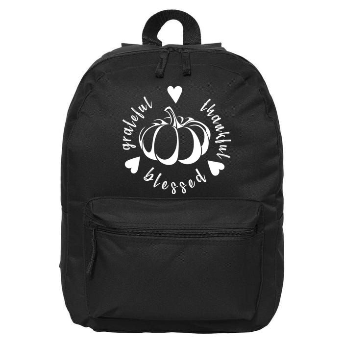 Grateful Faithful Blessed 16 in Basic Backpack